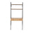 LumiSource Lean Desk in Black Steel/Brown Wood