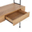LumiSource Lean Desk in Black Steel/Brown Wood