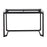 LumiSource Masters Office Desk in Black Steel/Clear Glass