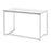 LumiSource Masters Office Desk in Mirrored Chrome/Clear Glass