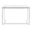 LumiSource Masters Office Desk in Mirrored Chrome/Clear Glass