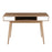 LumiSource Pebble Double Desk in Natural Wood/White Wood