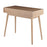 LumiSource Pebble Desk in Natural Wood/White Wood