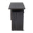 LumiSource Quinn Desk in Charcoal Wood/White Wood