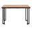 LumiSource Roman Desk in Black Steel/Natural Wood
