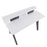 LumiSource Wishbone Desk in Grey Wood/White Wood