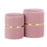 LumiSource Cinch Nesting Ottoman Set, Gold/Blush Pink - OT-CINCHAUVPK