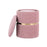 LumiSource Cinch Nesting Ottoman Set, Gold/Blush Pink