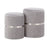 LumiSource Cinch Nesting Ottoman Set in Chrome/Silver Velvet - OT-CINCHVSV