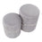 LumiSource Cinch Nesting Ottoman Set in Chrome/Silver Velvet