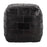 LumiSource Cobbler Pouf, Black Leather