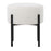 LumiSource Daniella Ottoman in Black Metal/Cream Fabric