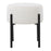 LumiSource Daniella Ottoman in Black Metal/Cream Fabric