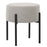 LumiSource Daniella Ottoman, Black Metal/Light Grey Fabric - OT-DANIELLARNDBKLGY