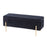 LumiSource Daniella Storage Bench, Gold/Black