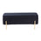 LumiSource Daniella Storage Bench, Gold/Black