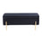 LumiSource Daniella Storage Bench, Gold/Black