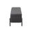 LumiSource Daniella Storage Bench, Black Steel/Charcoal
