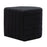 LumiSource Demi Ottoman in Black Velvet