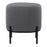 LumiSource Daniella Foot Stool in Black Metal/Grey Fabric