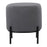 LumiSource Daniella Foot Stool in Black Metal/Grey Fabric
