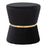 LumiSource Gemma Ottoman in Black Velvet/Gold Metal - OT-GEMMAAUVBK