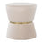 LumiSource Gemma Ottoman in Cream Velvet/Gold Metal - OT-GEMMAAUVCR