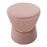 LumiSource Gemma Ottoman in Pink Velvet/Gold Metal