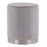 LumiSource Marla Chevron Ottoman in Chrome/Silver Velvet - OT-MARLACHVRNVSV