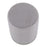 LumiSource Marla Chevron Ottoman in Chrome/Silver Velvet