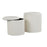 LumiSource Maverick Nesting Ottoman Set, Cream PU