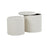 LumiSource Maverick Nesting Ottoman Set, Cream PU