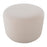 LumiSource Large Round Pouf, Beige Fabric