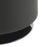 LumiSource Mason Round Swivel 17" Ottoman, Chrome Metal/Grey PU
