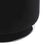 LumiSource Mason Round Swivel 17" Ottoman, Chrome/Black Velvet