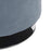 LumiSource Mason Round Swivel 17" Ottoman, Chrome/Light Blue