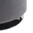 LumiSource Mason Round Swivel 17" Ottoman, Chrome/Silver