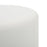 LumiSource Mason Round Swivel 17" Ottoman, Chrome Metal/White PU