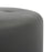 LumiSource Mason Round Swivel 26" Ottoman, Chrome Metal/Grey PU