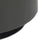LumiSource Mason Round Swivel 26" Ottoman, Chrome Metal/Grey PU