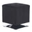 LumiSource Mason Square Swivel 16" Ottoman, Chrome/Black Velvet - OT-SQSWVL16VBK