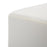 LumiSource Mason Square Swivel 16" Ottoman, Chrome/Cream Velvet