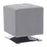 LumiSource Mason Square Swivel 16" Ottoman, Chrome/Silver - OT-SQSWVL16VSV