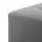 LumiSource Mason Square Swivel 16" Ottoman, Chrome/Silver