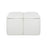 LumiSource Stout Ottoman in Cream Fabric
