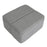 LumiSource Stout Ottoman in Grey Fabric