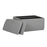 LumiSource Stout Ottoman in Grey Fabric
