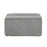 LumiSource Stout Ottoman in Grey Noise Fabric