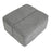 LumiSource Stout Ottoman in Grey Noise Fabric
