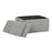 LumiSource Stout Ottoman in Grey Noise Fabric